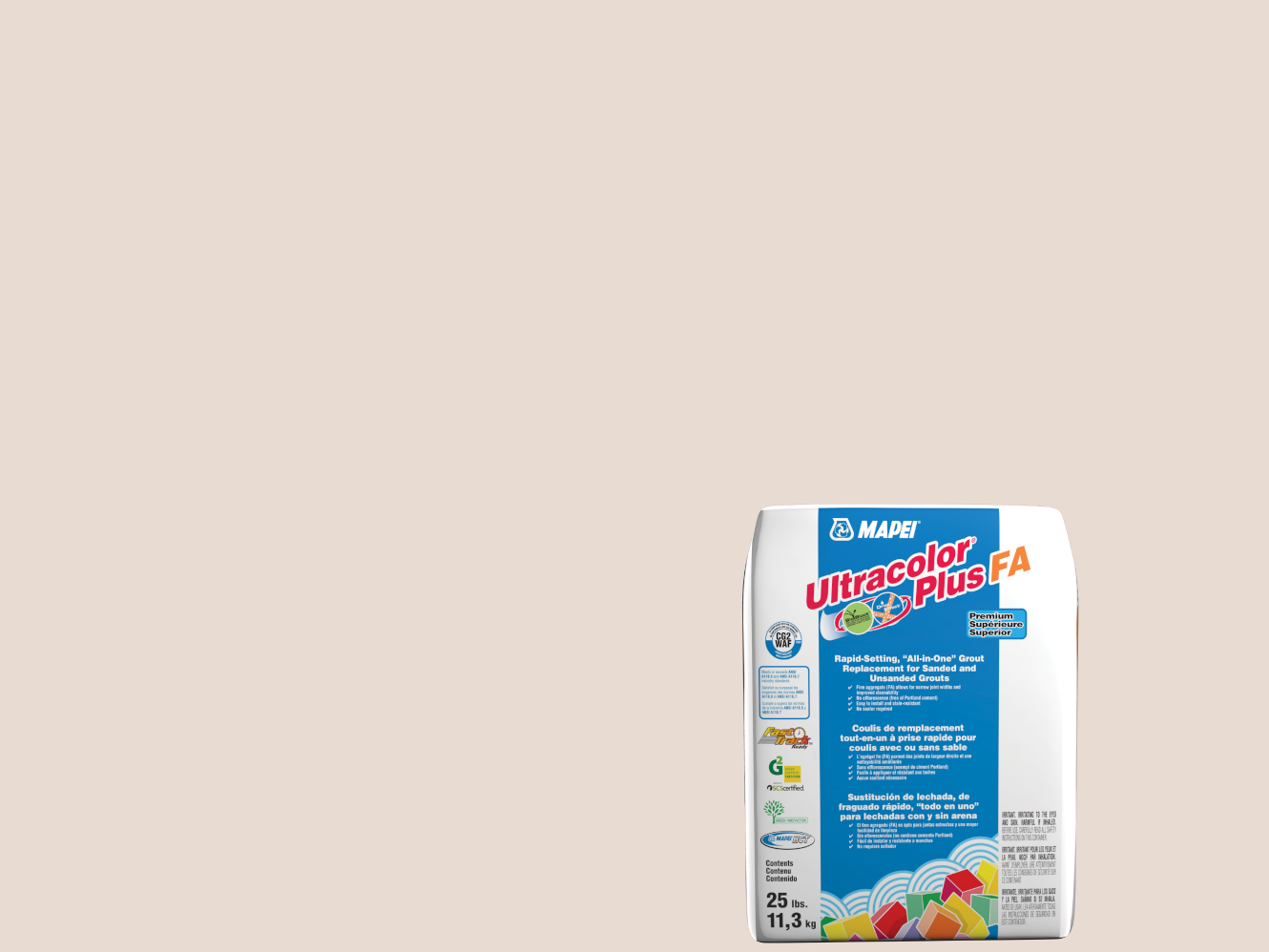 5222 Honey Butter Ultracolor Plus FA Grout (10 lbs) 5222 Honey Butter Ultracolor Plus FA Grout (10 lbs)
