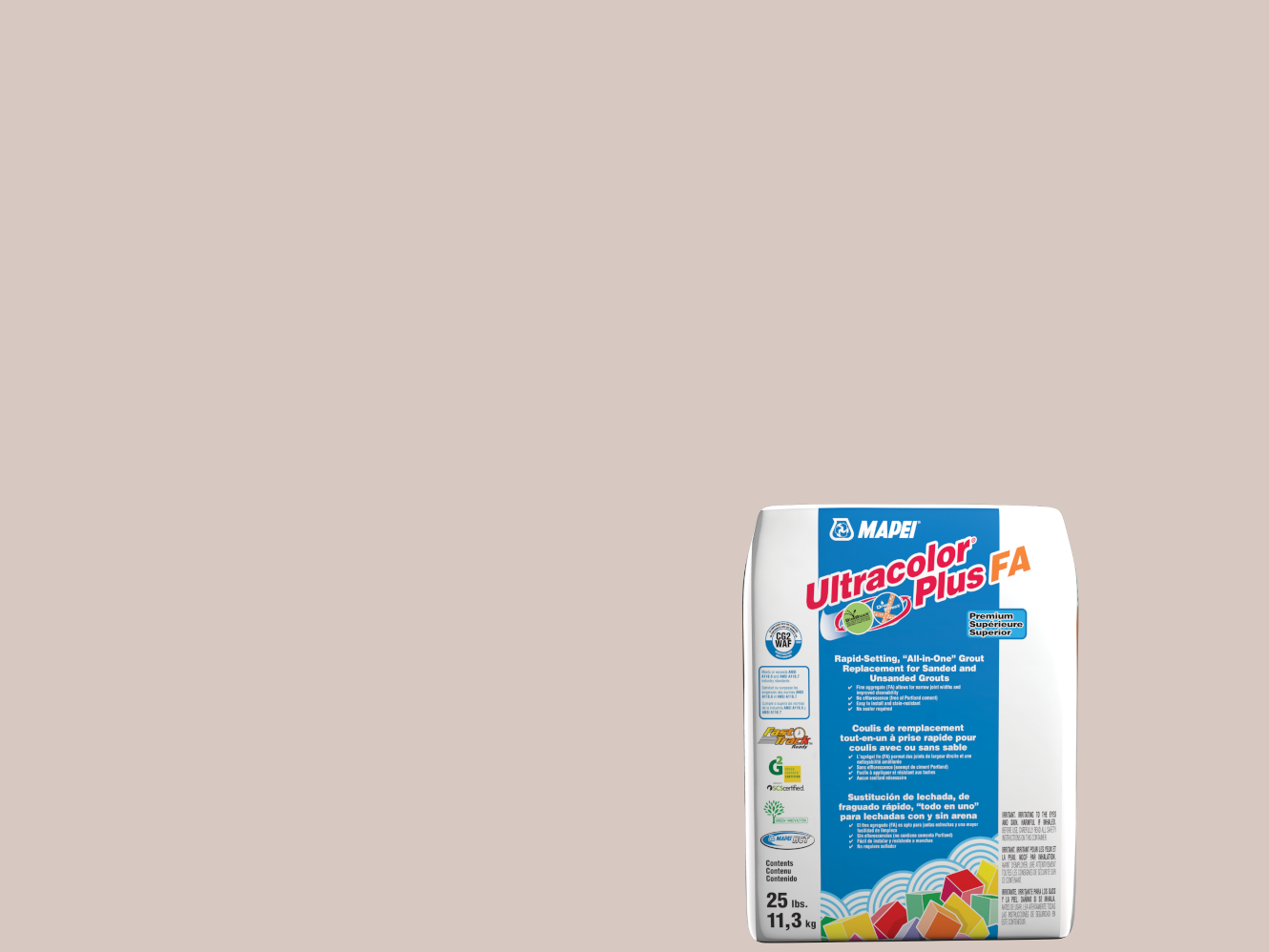 5223 Oatmeal Ultracolor Plus FA Grout (25 lbs) 5223 Oatmeal Ultracolor Plus FA Grout (25 lbs)