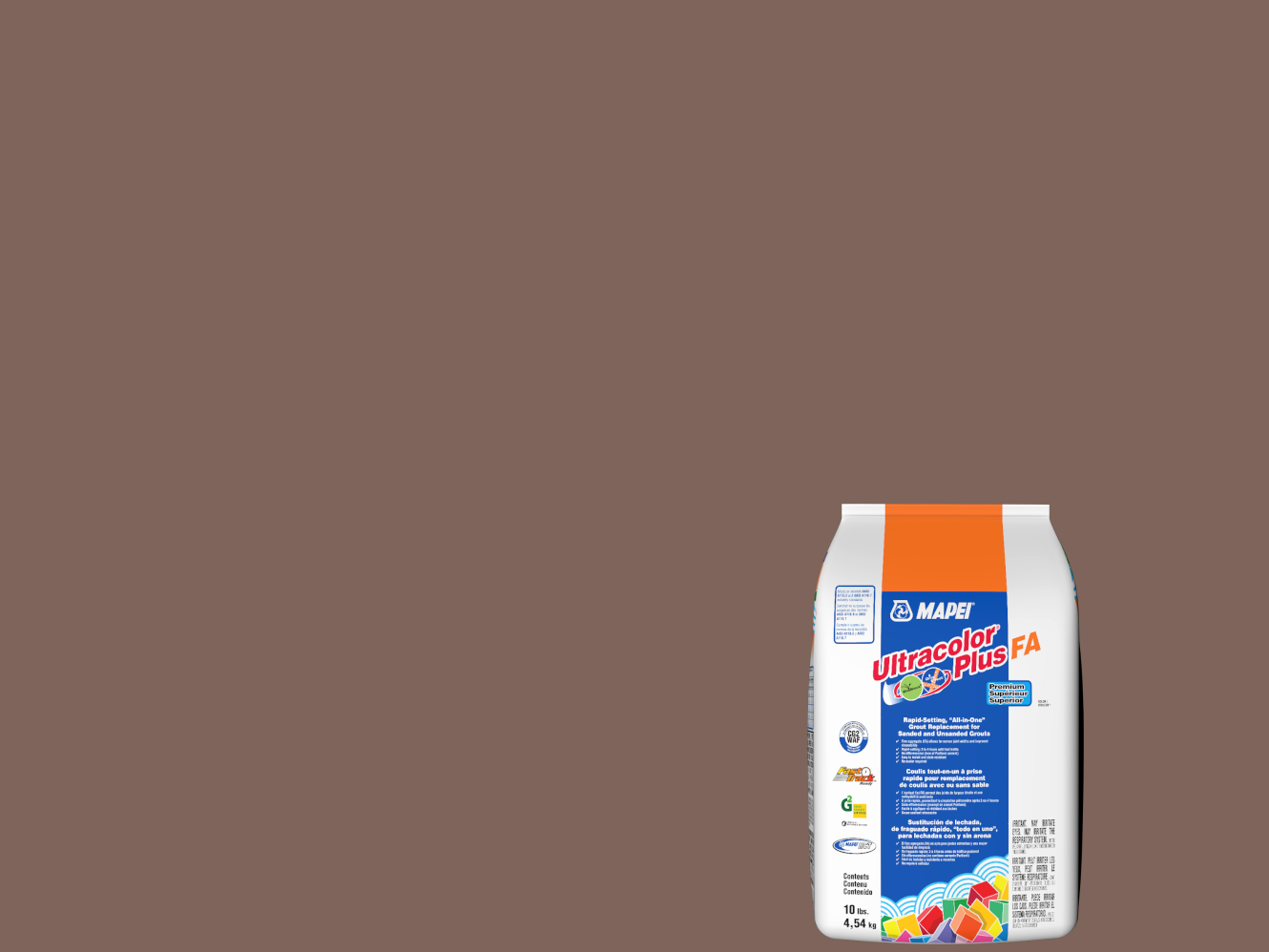 MAPEI Ultracolor Plus FA 10-lb Walnut All-in-One Grout MAPEI Ultracolor Plus FA 10-lb Walnut All-in-One Grout