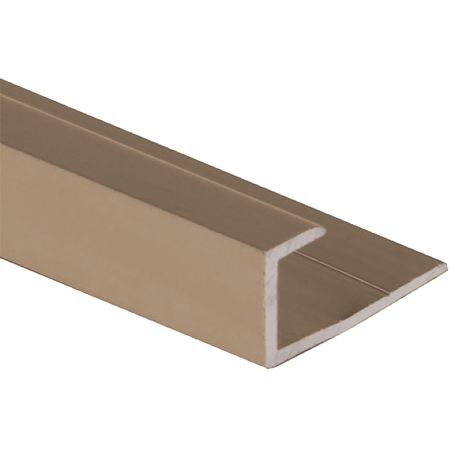 J-Molding, Satin Titanium - 1/4" x 3/4" x 8'