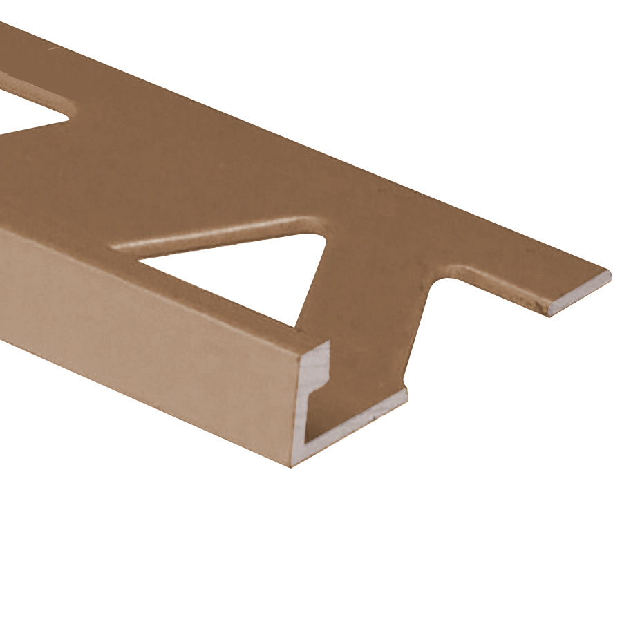 Flat Tile Edge, Satin Champagne - 1/4" x 8'