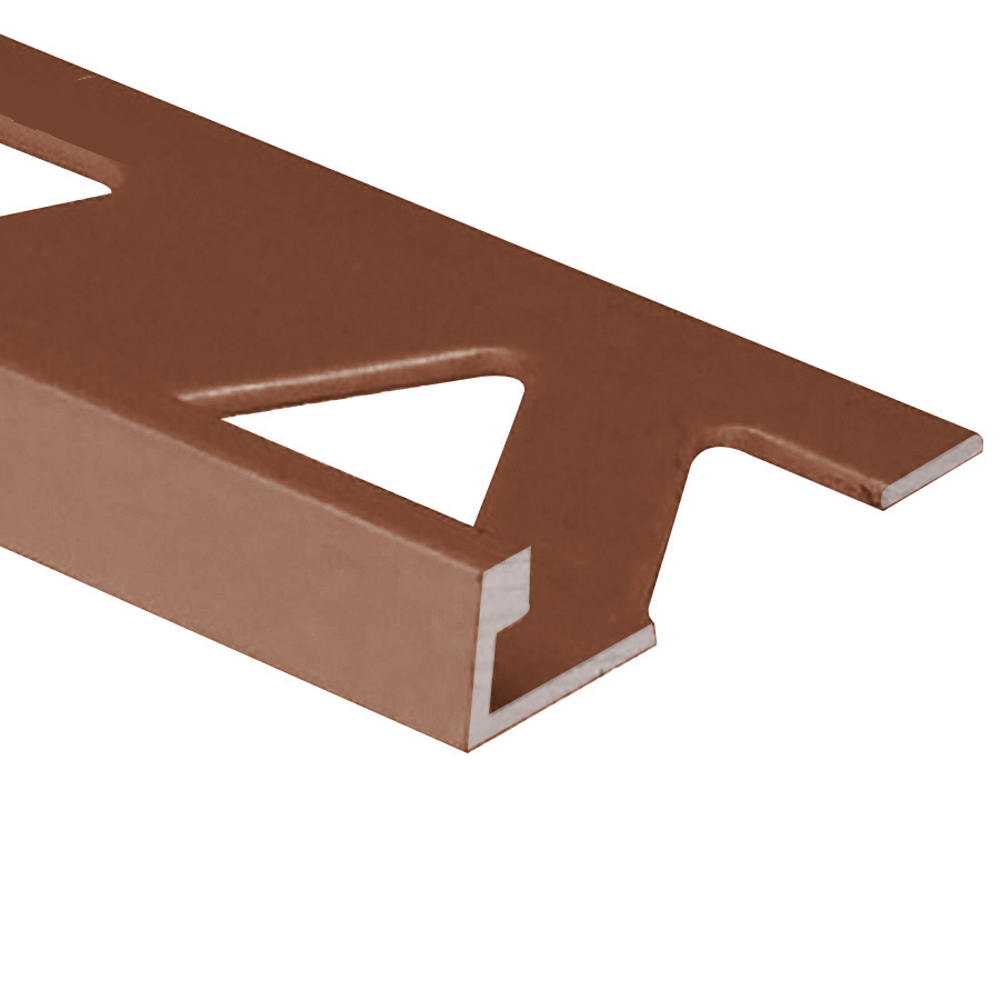 Flat Tile Edge, Satin Dark Bronze - 5/16" x 8'