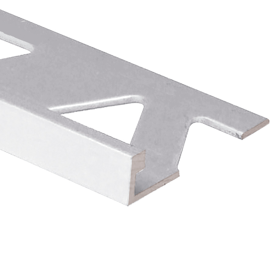 Aluminum Flat Tile Edge Mill Finish 3/8" x 8'