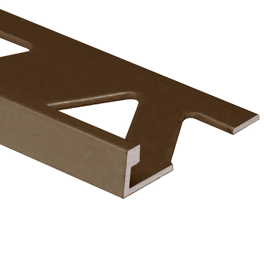 Flat Tile Edge, Satin Antique Bronze - 1/2" x 8'