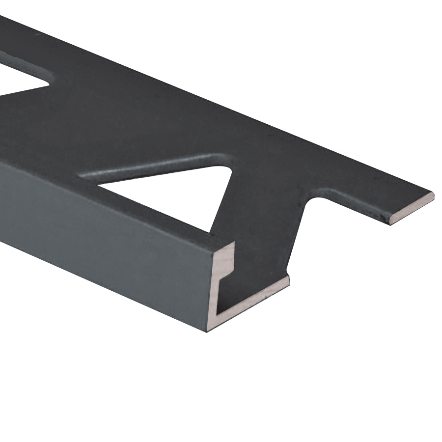 Flat Tile Edge, Satin Black - 5/8" x 8'