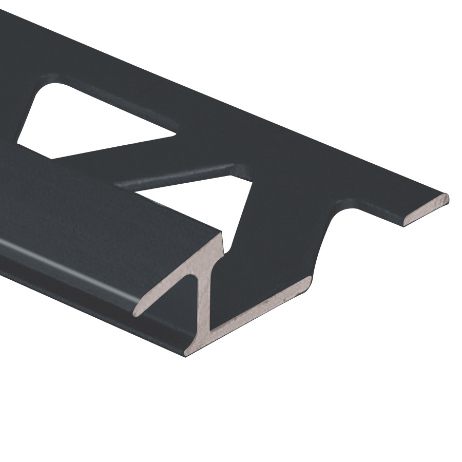 Ceramic and Tiles Transition Aluminum Satin Black 1/2" x 8'