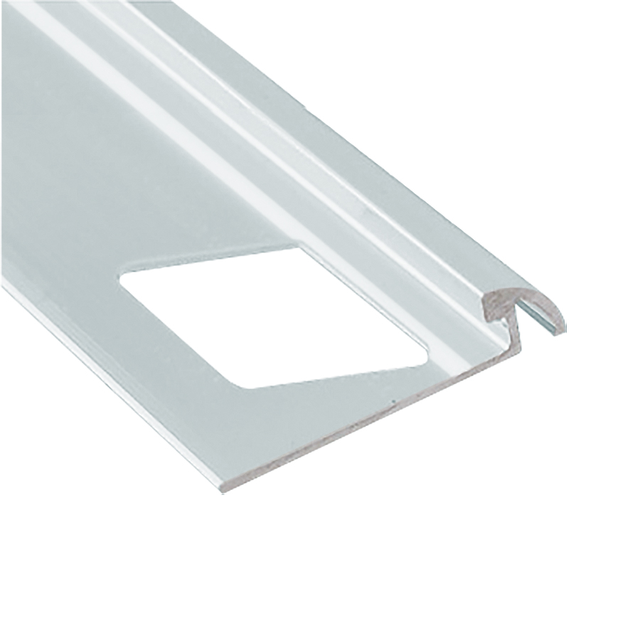 Round Tile Edge, Bright Clear - 3/8" x 8'