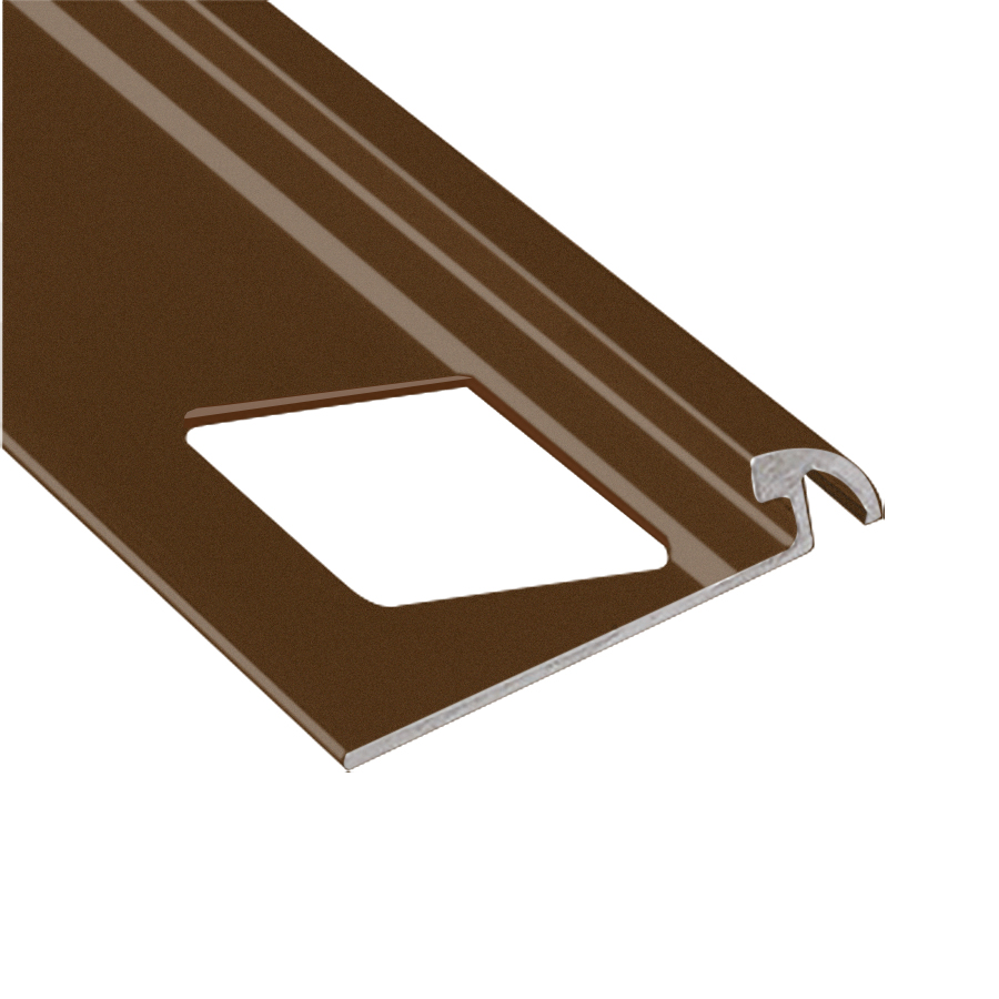 Round Tile Edge, Satin Antique Bronze - 3/8" x 8'