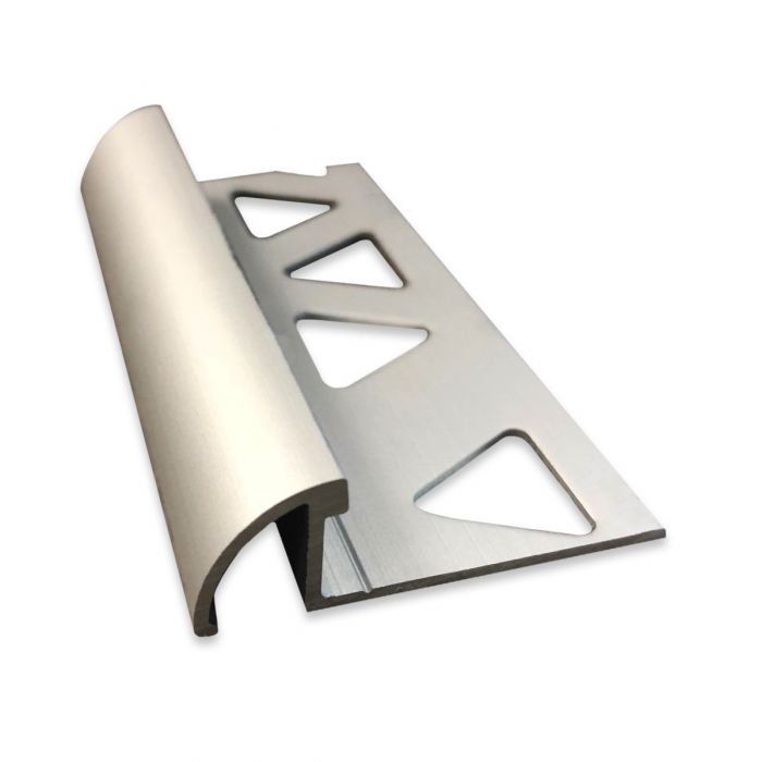 Round Tile Edge, White - 3/8" x 8'