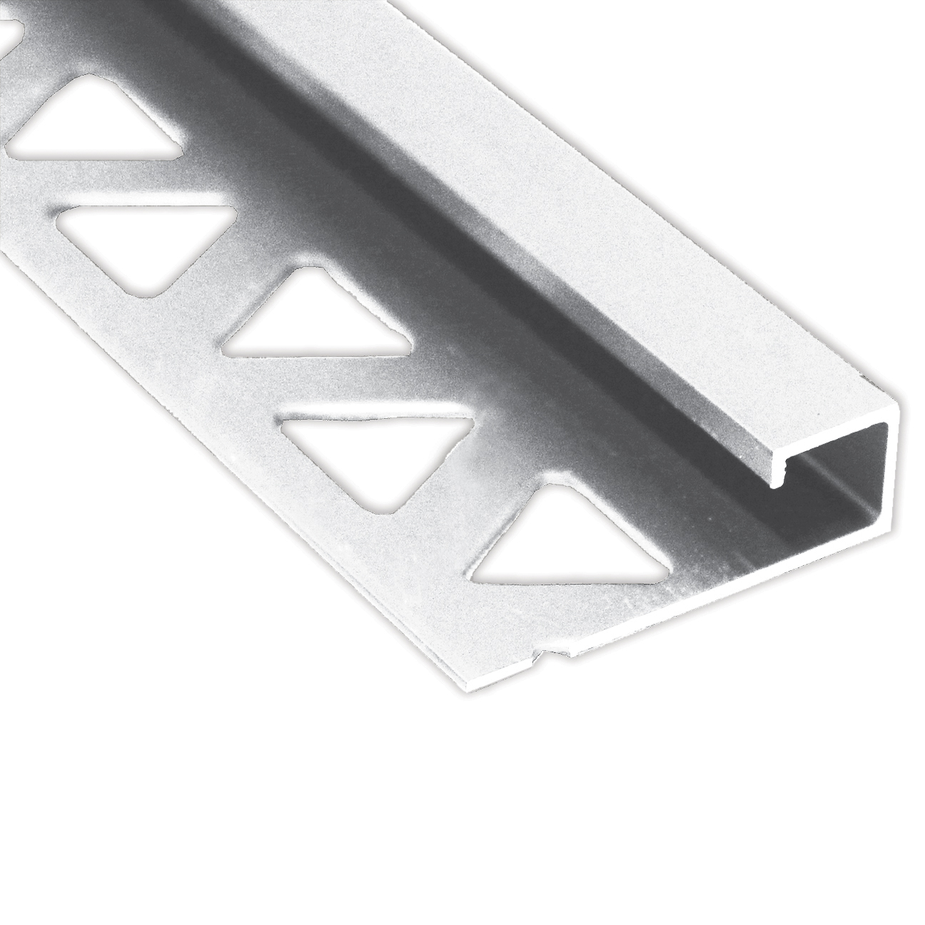Bordure de carreau carrée, Blanc - 1/2" x 8'
