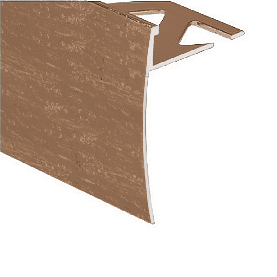 Ceramic Tile Stair Nosing, Hammered Dark Bronze - 3/8" x 12'