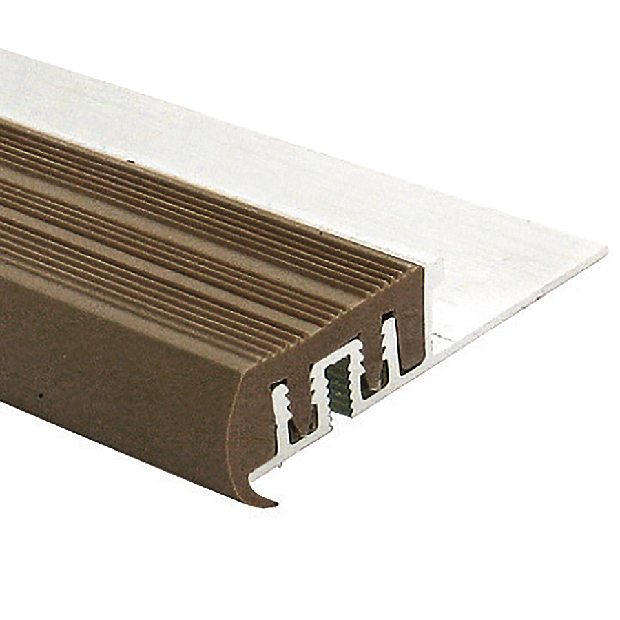 Anti-Skid Stair Nosing Vinyl Insert, Brown - 1/2" x 8'