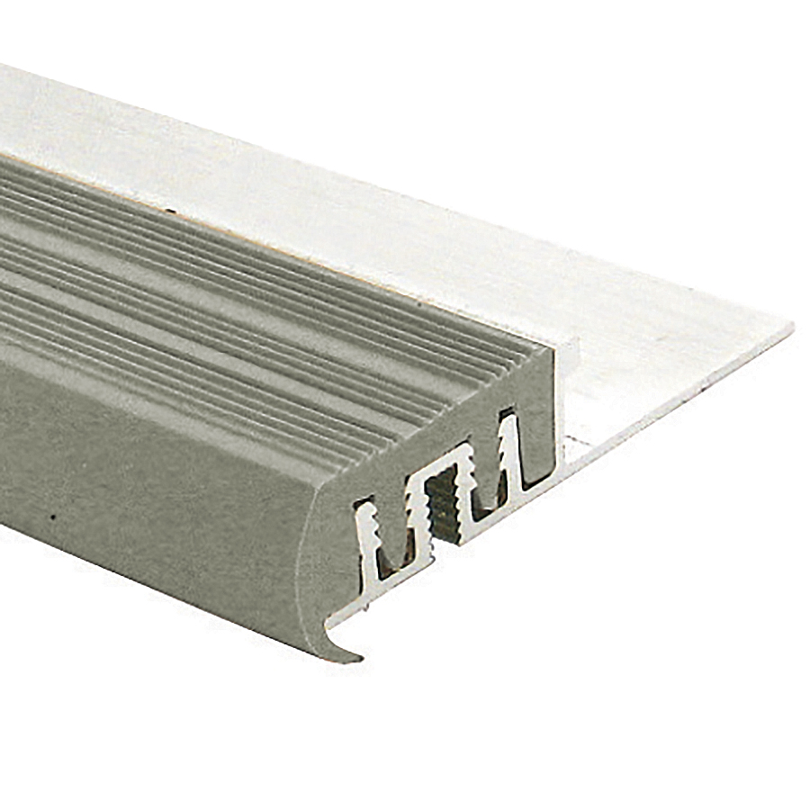 Anti-Skid Stair Nosing Vinyl Insert, Grey - 1/2" x 8'