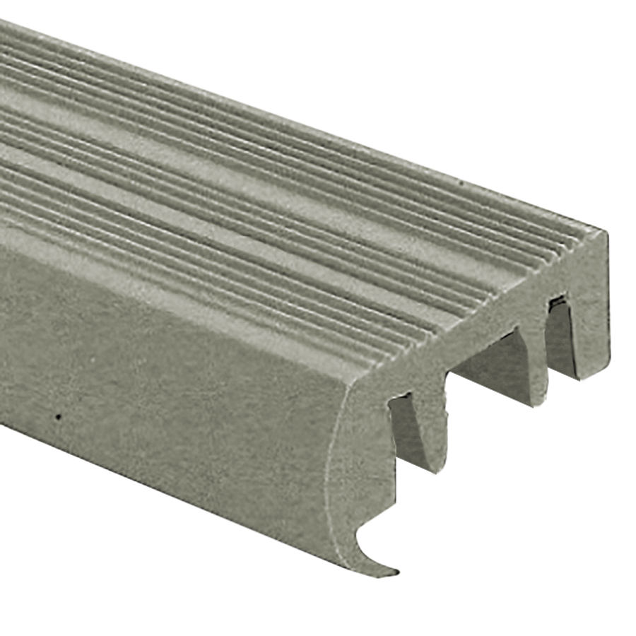 AntiSkid Stair Nosing Grey Vinyl Insert Replacement Piece 1/2" (12.5 mm) x 8'