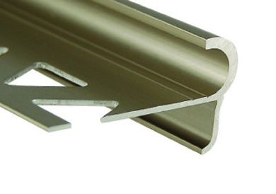 Dual Purpose Decorative Edging, Satin Titanium - 3/8" x 8'