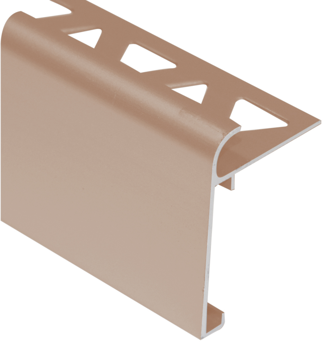 Nez de comptoir/escalier, Titane satiné - 3/8" x 8'