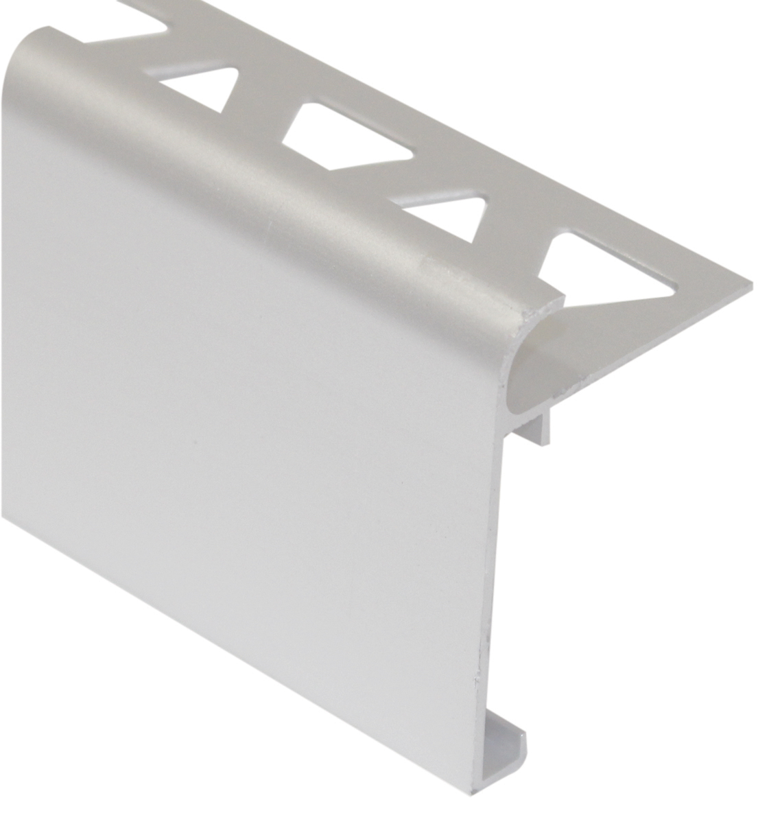 Countertop/Stair Nosing, Satin Clear Anodized - 1/2"