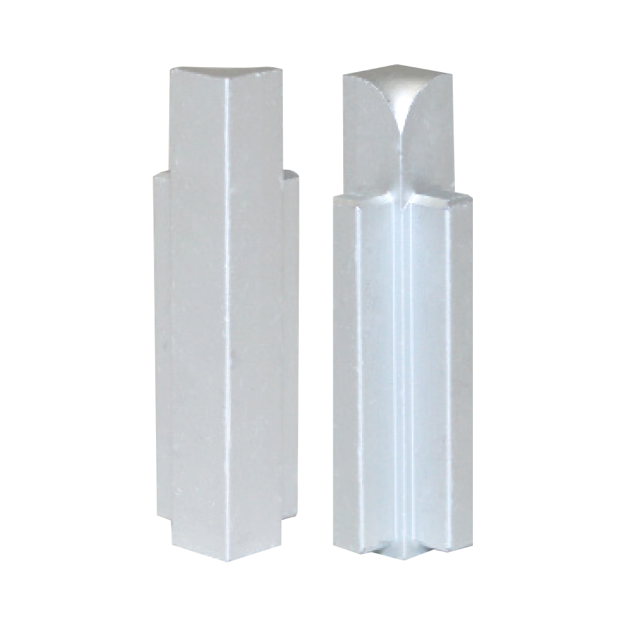 Countertop/Stair Nosing Inside Corner, Satin Clear Anodized - 1/2"