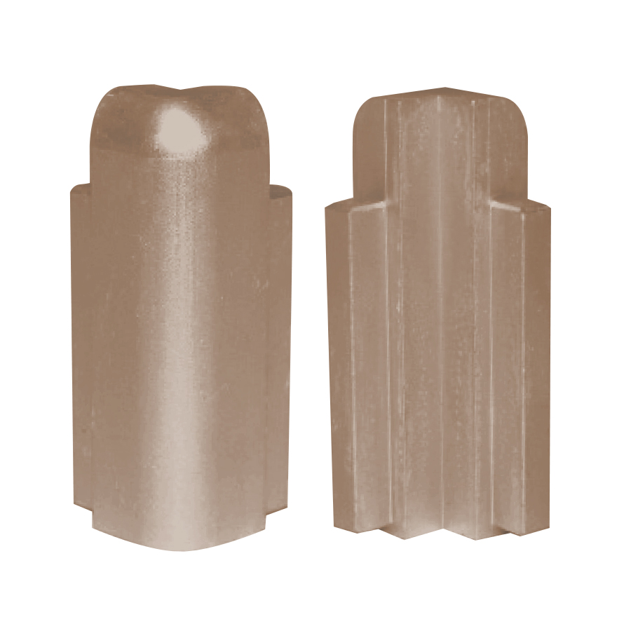 Coin extérieur de comptoir/nez de marche, Titane satiné - 1/2"