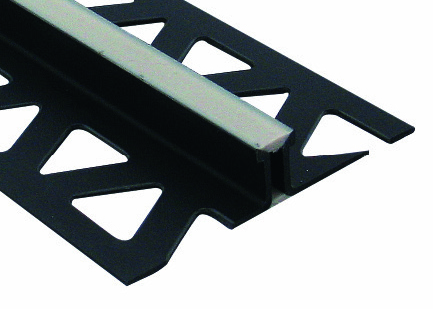 Surface Expansion Joint PVC with Grey Vinyl Insert - 3/8" x 8'