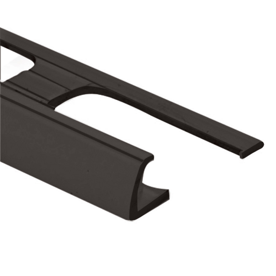 Vinyl Tile Edge, Black - 3/16" x 8'