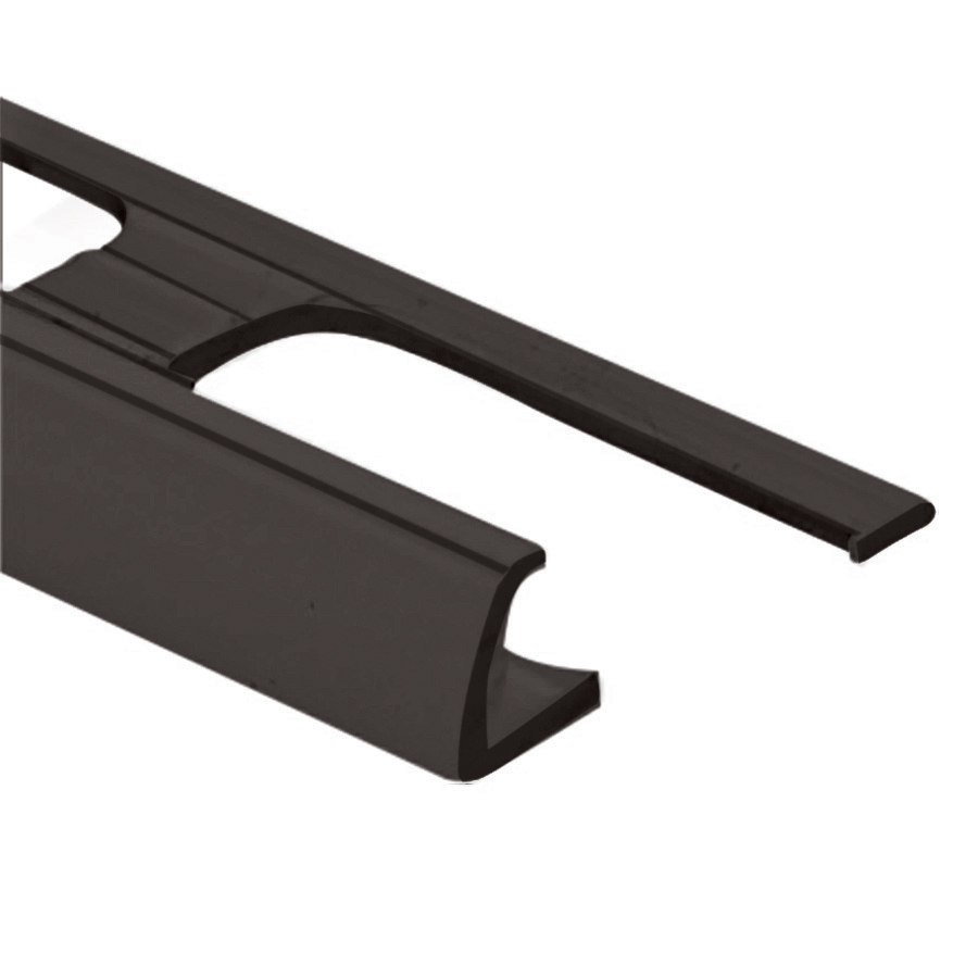 Vinyl Tile Edge, Black - 3/8" x 8'
