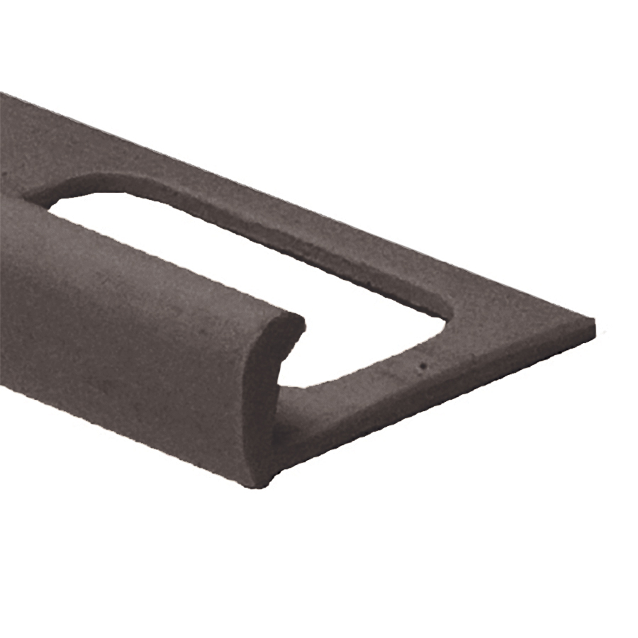 Heavy-Duty Flat Vinyl Tile Edge, Black - 5/16" x 8'
