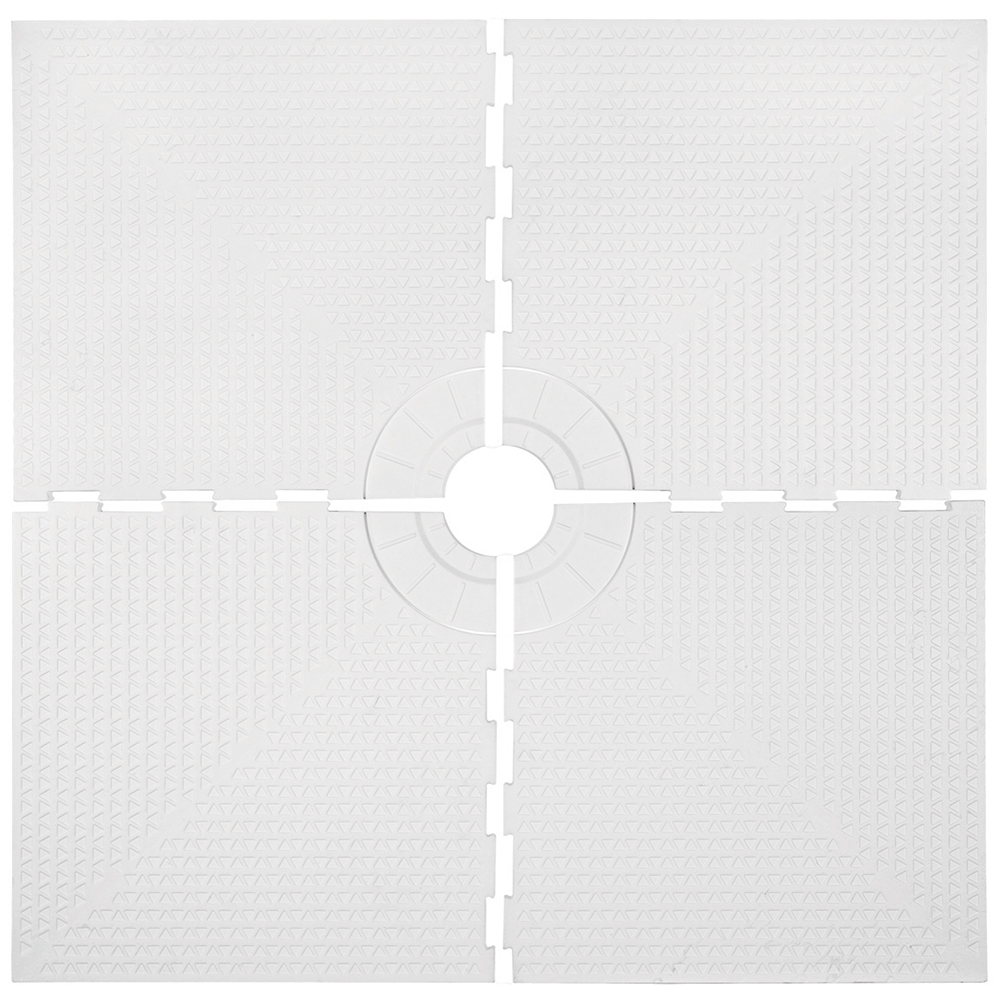 Prefabricated Sloped Pan, Center Drain - 48" x 48"