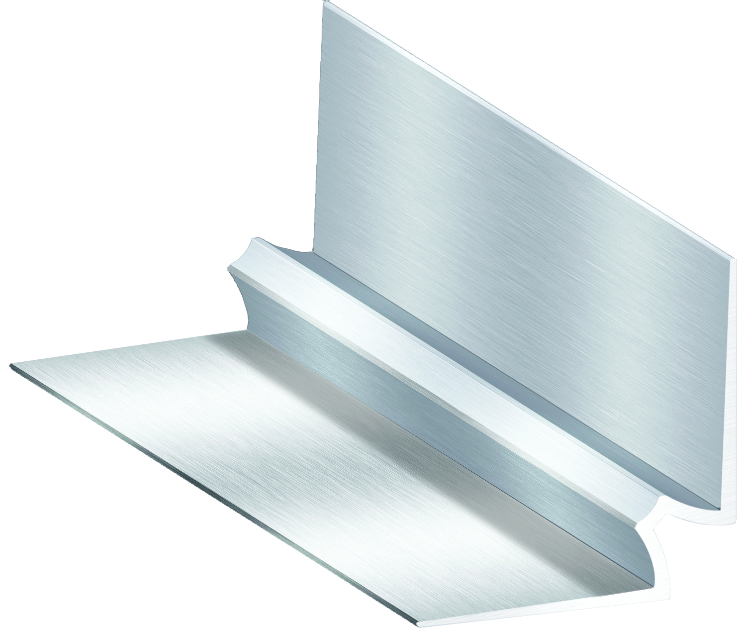 Moulure concave en aluminium pour LVT/LVP, Clair anodisé satiné - 13/64" x 12'