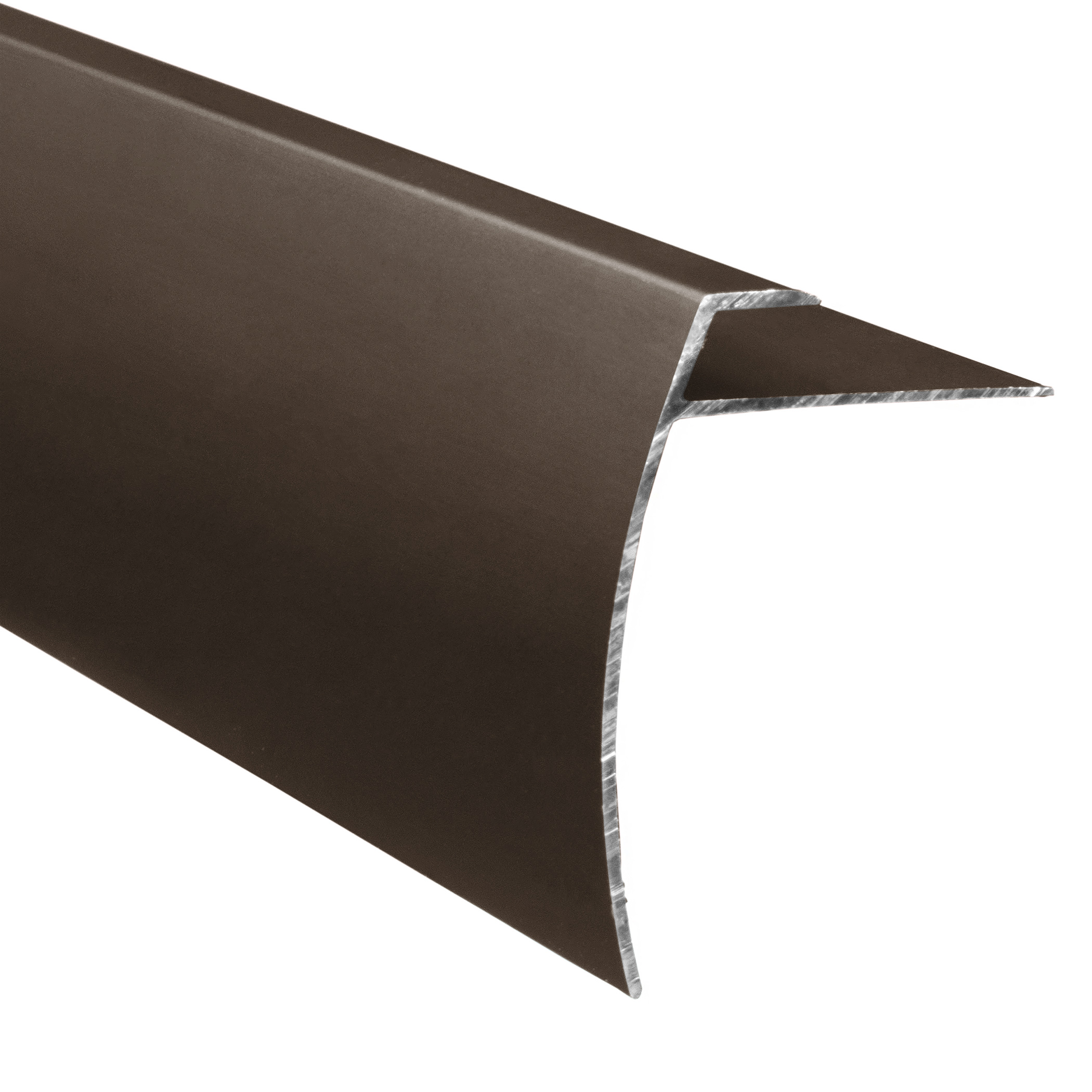 Aluminum Stair Nose for LVT, Satin Antique Bronze - 15/64" x 9/32" x 12'