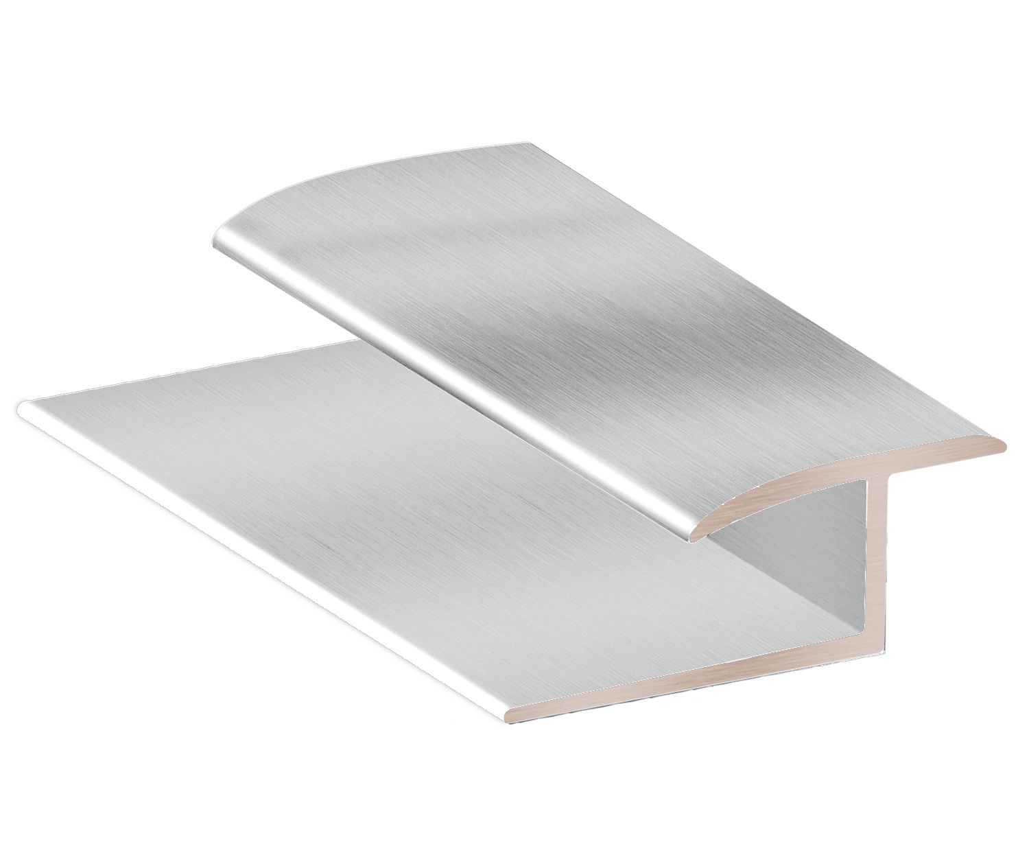 Transition LVT à Tapis - Clair anodisé satiné - 6 mm - 7 mm (15/64" - 9/32") x 3.7 m (12')