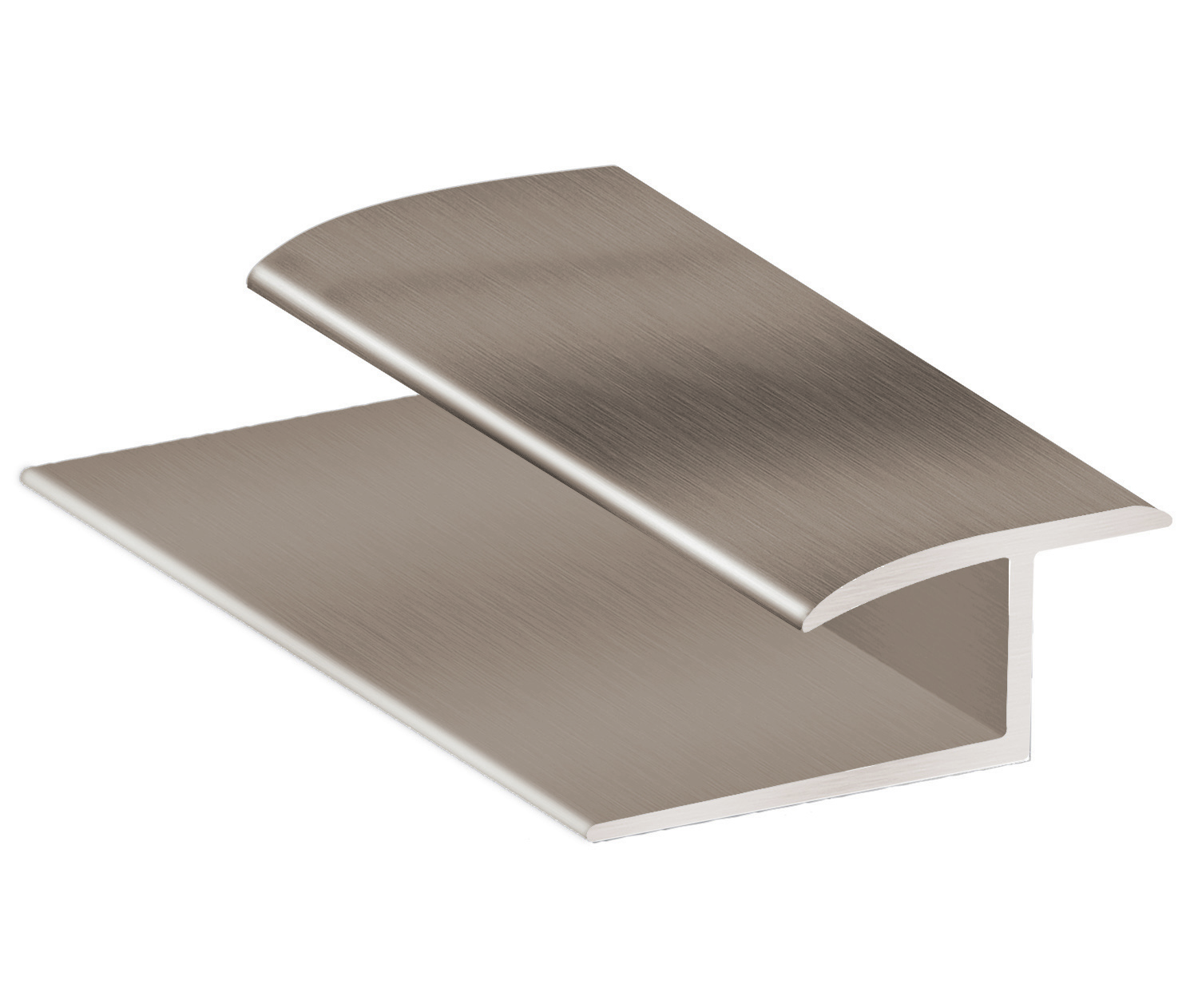 Transition LVT à tapis, en alumiunium - Titane satiné - 9/32" x 12'