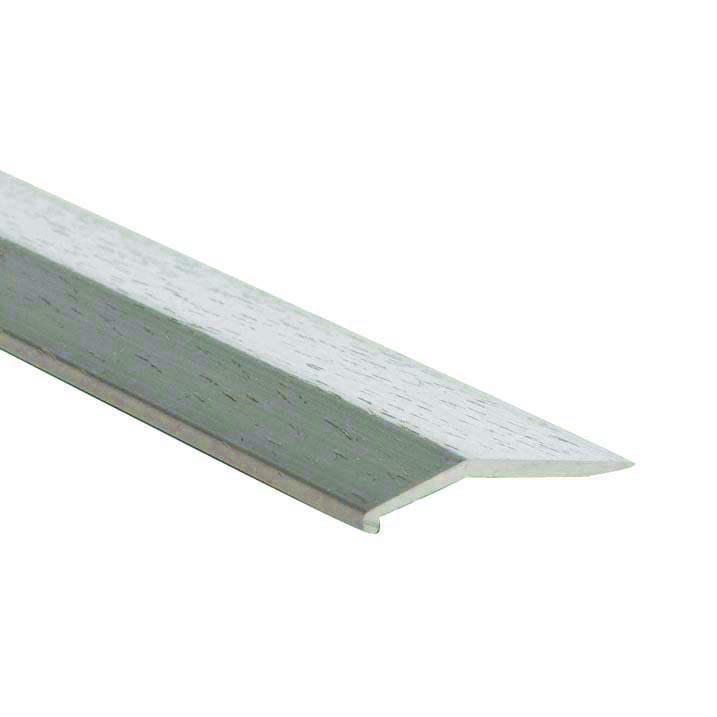 Bevel Bar Residential Aluminum Hammered Silver 1" x 12'