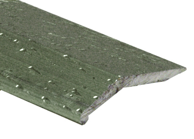 Bevel Bar Aluminum Hammered Titanium 1" x 12'