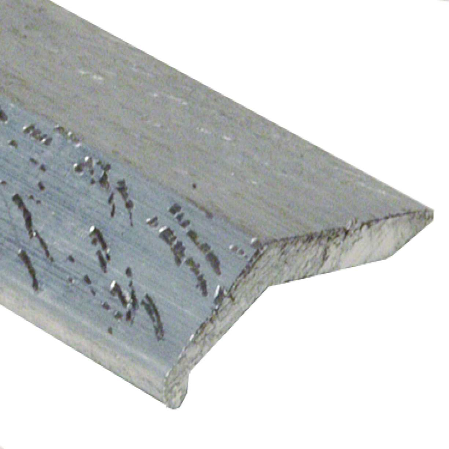 Bevel Bar Residential Aluminum Hammered Silver 1-1/2" x 12'