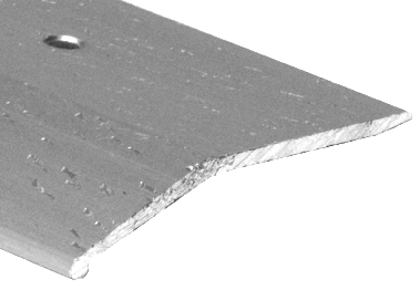 Bevel Bar Commercial Aluminum Hammered Silver 2" x 12'