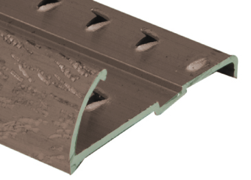 Heavy-Duty Aluminum Tapdown Pinned, Hammered Titanium - 5/8" x 12'