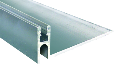 Aluminum Cap Track Pinless, Mill Finish - 1/2" x 12'