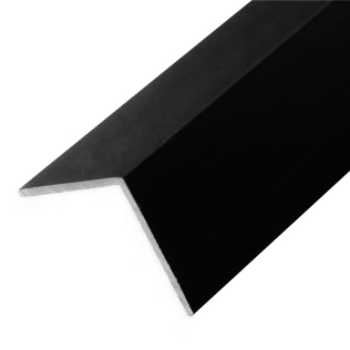 Corner Guard Aluminum Satin Black 1/2" x 12' 