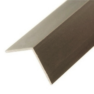 Garde de coin en aluminium Titane satiné 1/2" x 12' 