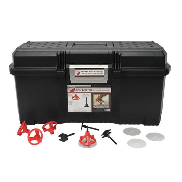 Ensemble d'espaceurs Pro Spin Doctor rouge 1/32" pour tuiles jusqu'à 3/4" (20 mm) d'épais