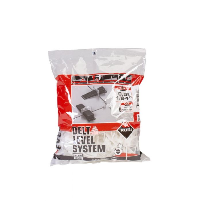 Lash Delta Level System 0.5 mm for 3 to 12 mm Thick Tiles (Pack of 200)