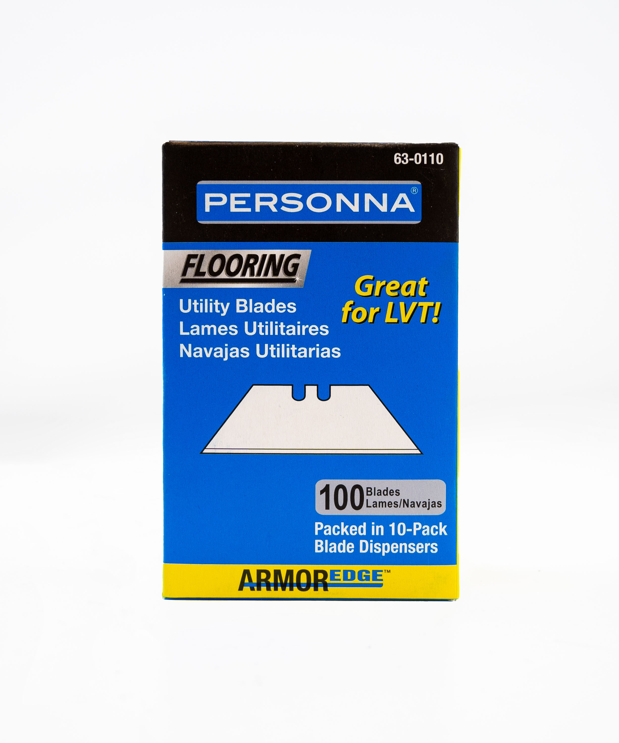 2-Notch Utility Blade Personna HD 0.24" (Pack of 100)