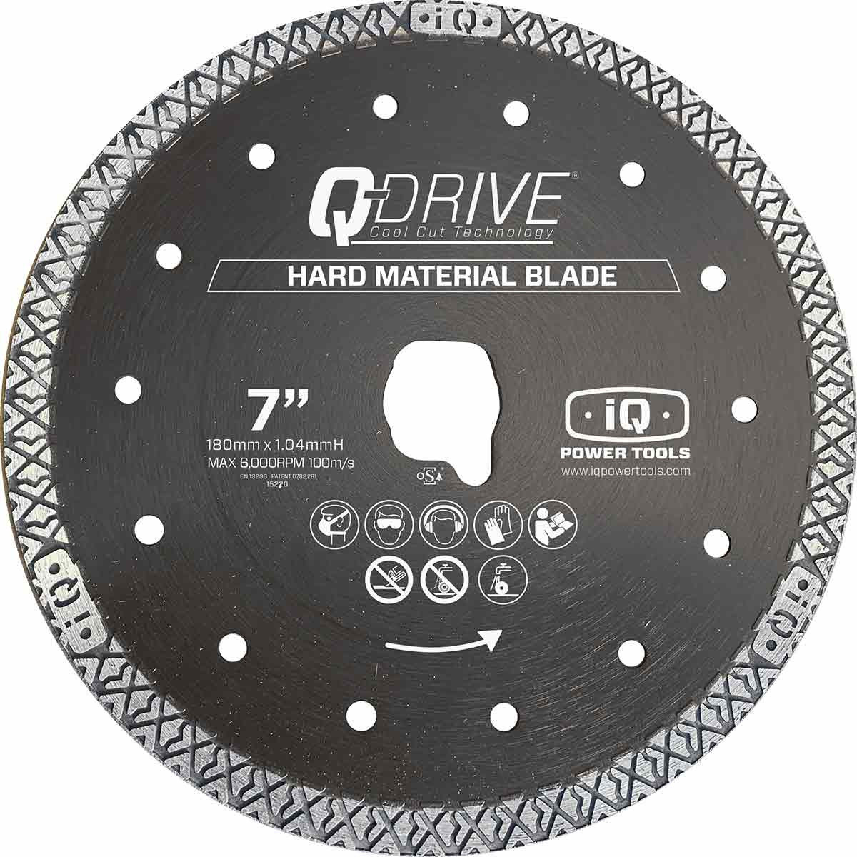 Q-Drive Tile Blade Dry Hard Material 7" x 005