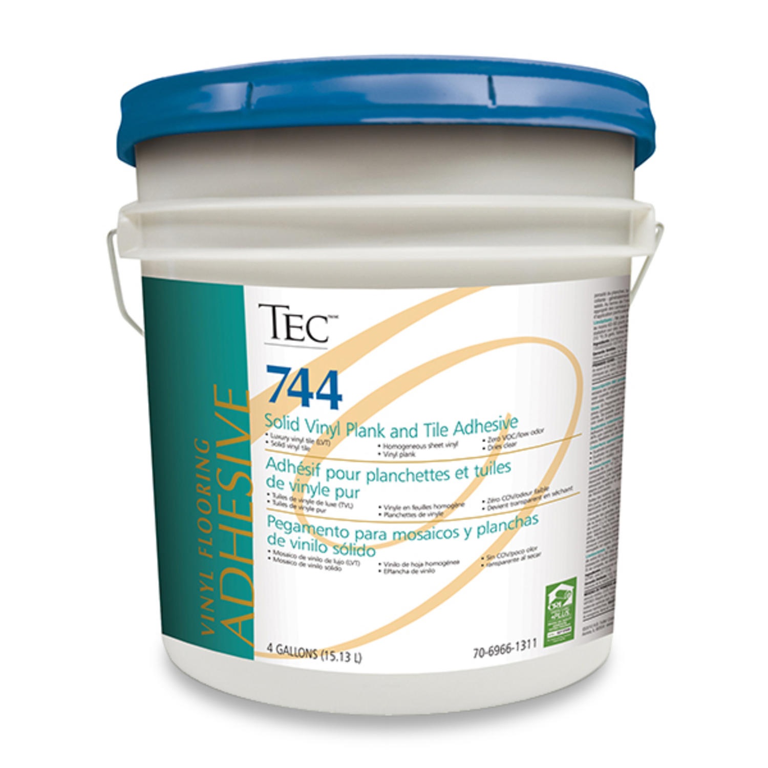 Adhesive 744 for Solid Vinyl Plank and Tile 4 gal