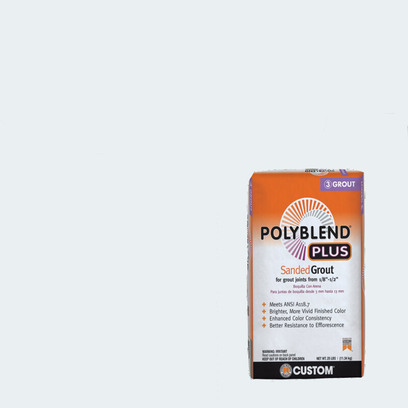 Custom Building Products Polyblend Plus #542 Graystone 25 lb. Sanded Grout