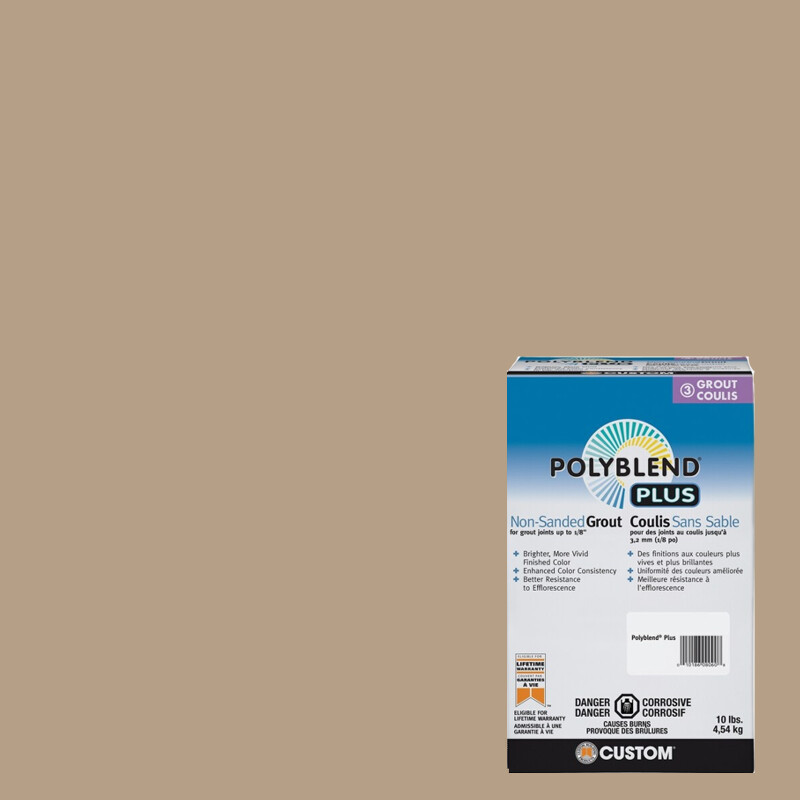 Unsanded Grout Polyblend Plus #380 Haystack 10 lb