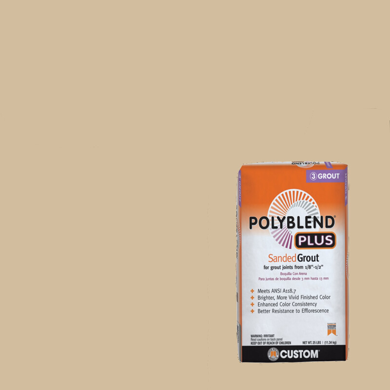 Custom Building Products Polyblend Plus #122 Linen 1 lb. Sanded Grout