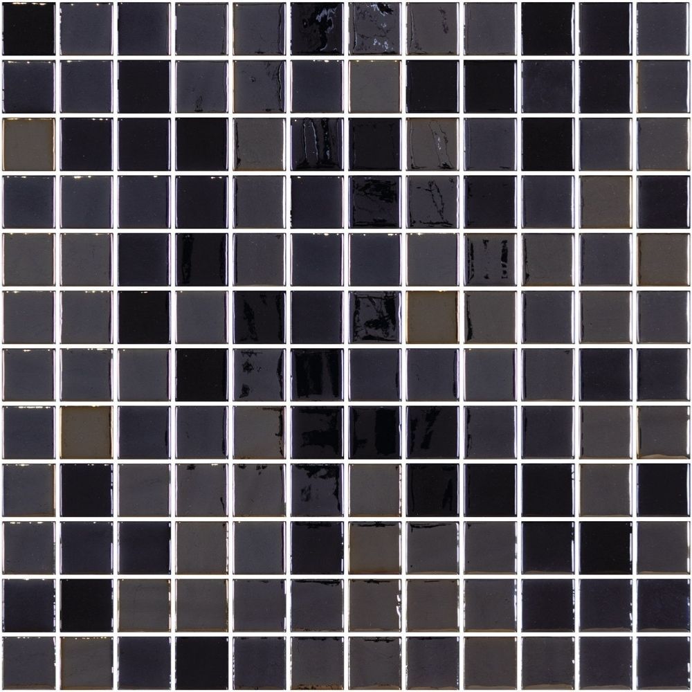 Mosaic Onix Stoneglass Opalo Negro 1" x 1"