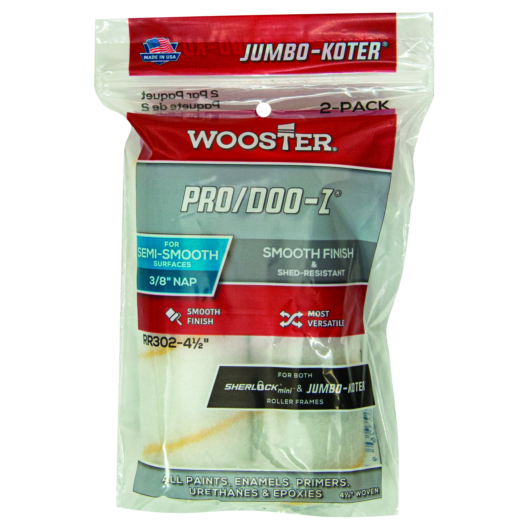 Jumbo-Koter Pro / Doo-Z 4,5" - Paquet de 2 (paquet de 2)